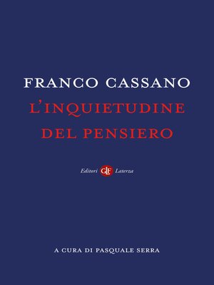 cover image of L'inquietudine del pensiero